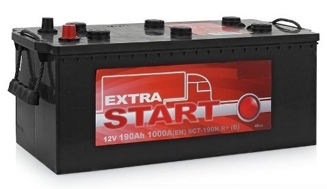 Аккумулятор для грузовой техники EXTRA START 190e 6СТ-190N L+